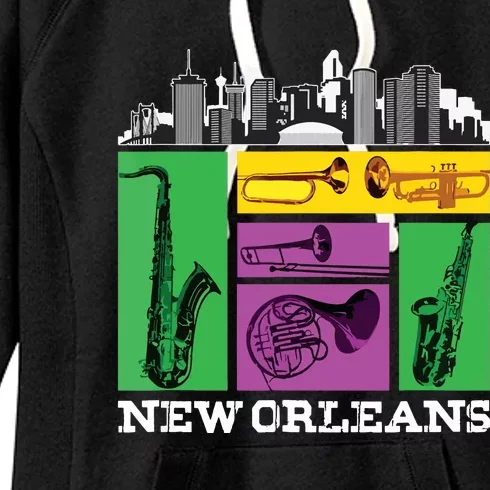 New Orleans Nola And The Big Easy Women's Fleece Hoodie