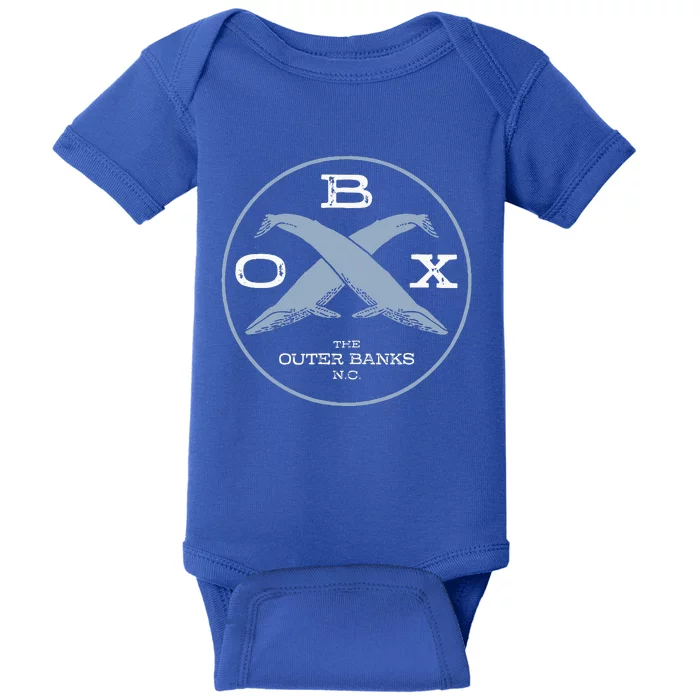 Nc Obx North Carolina Vacation Whales Baby Bodysuit