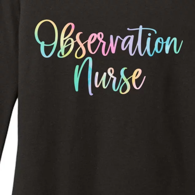 Novelty Observation Nurse Pockecool Gift Clinical Observation Gift Womens CVC Long Sleeve Shirt