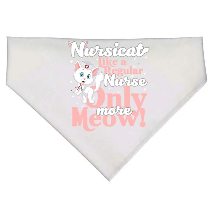 Nursicorn Or Nursicat Like Regular Nurse Only More Meow Gift USA-Made Doggie Bandana