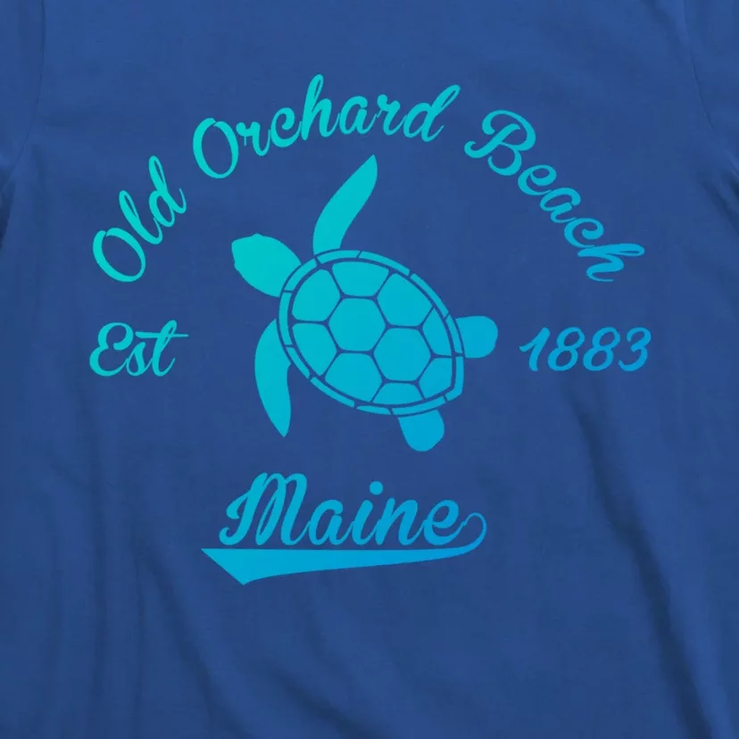 Nautical Old Orchard Beach Maine Sea Turtle Gift T-Shirt