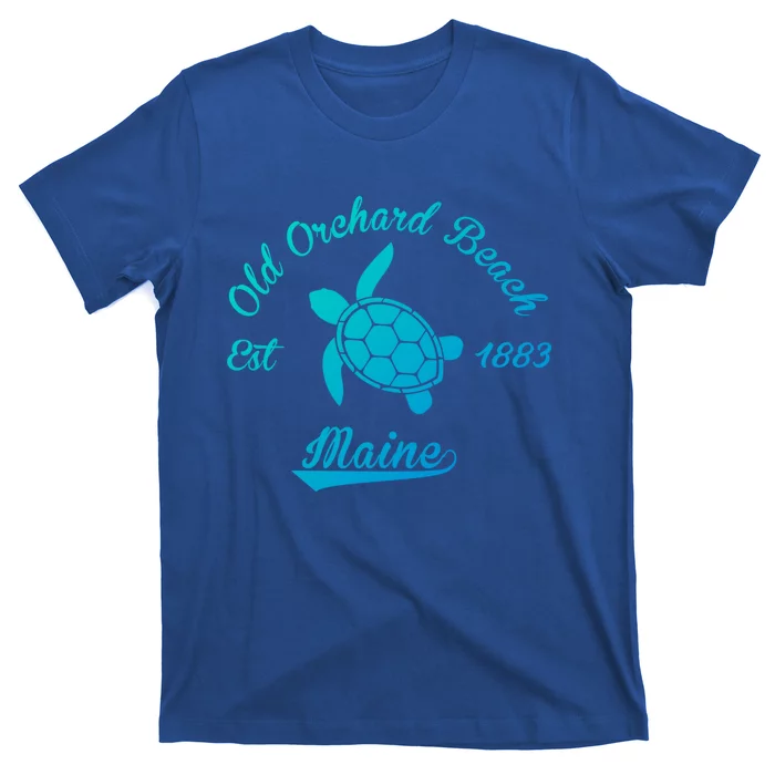 Nautical Old Orchard Beach Maine Sea Turtle Gift T-Shirt