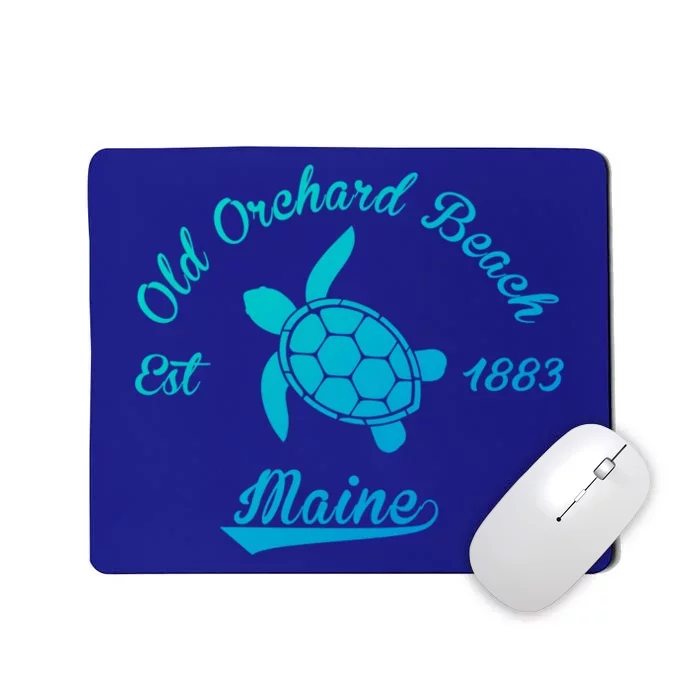 Nautical Old Orchard Beach Maine Sea Turtle Gift Mousepad