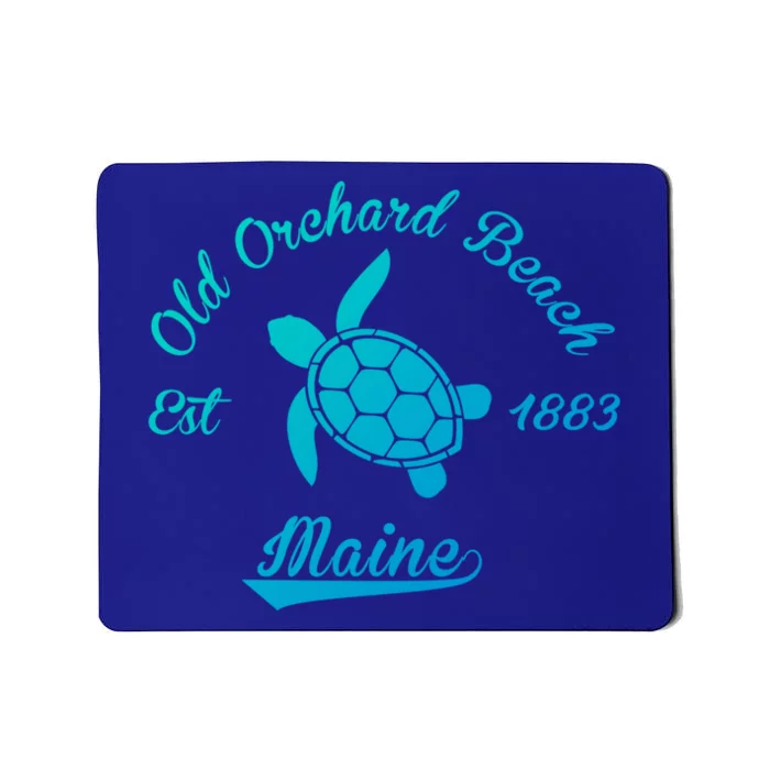 Nautical Old Orchard Beach Maine Sea Turtle Gift Mousepad