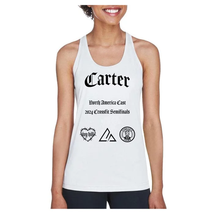 Never Out Of The Fight Carter North America Cast 2024 Women's Racerback Tank