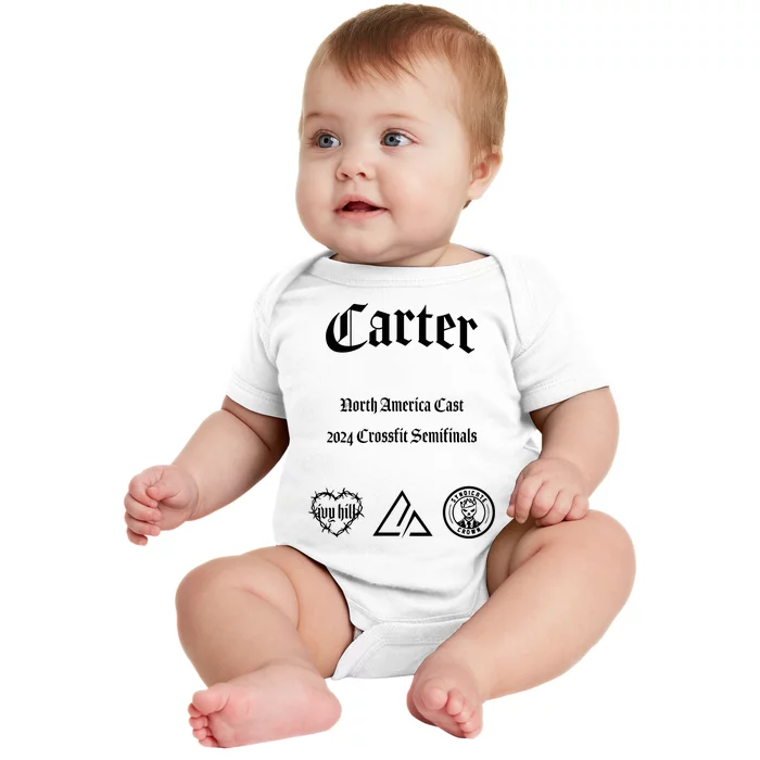 Never Out Of The Fight Carter North America Cast 2024 Baby Bodysuit