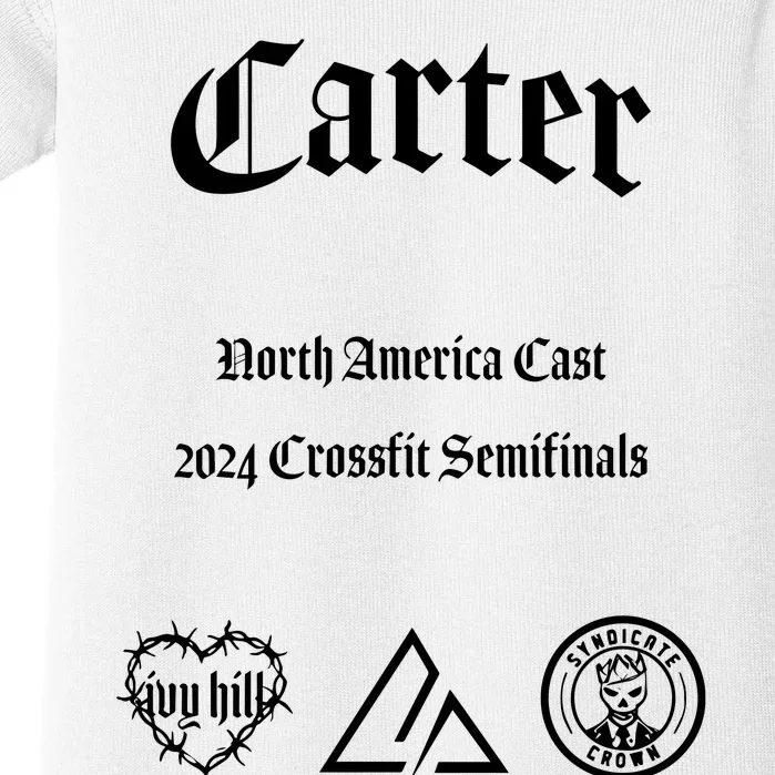 Never Out Of The Fight Carter North America Cast 2024 Baby Bodysuit