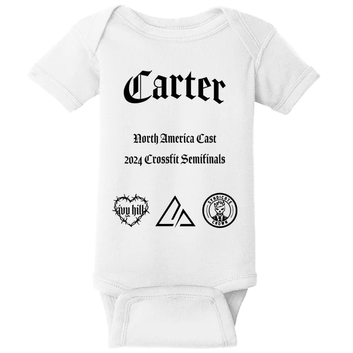 Never Out Of The Fight Carter North America Cast 2024 Baby Bodysuit