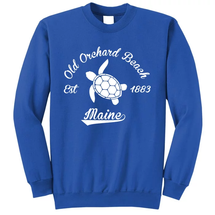 Nautical Old Orchard Beach Maine Sea Turtle Gift Sweatshirt