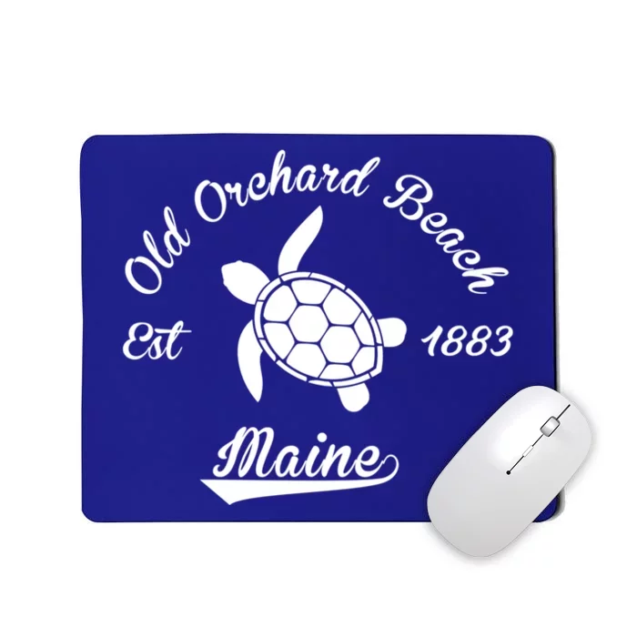 Nautical Old Orchard Beach Maine Sea Turtle Gift Mousepad