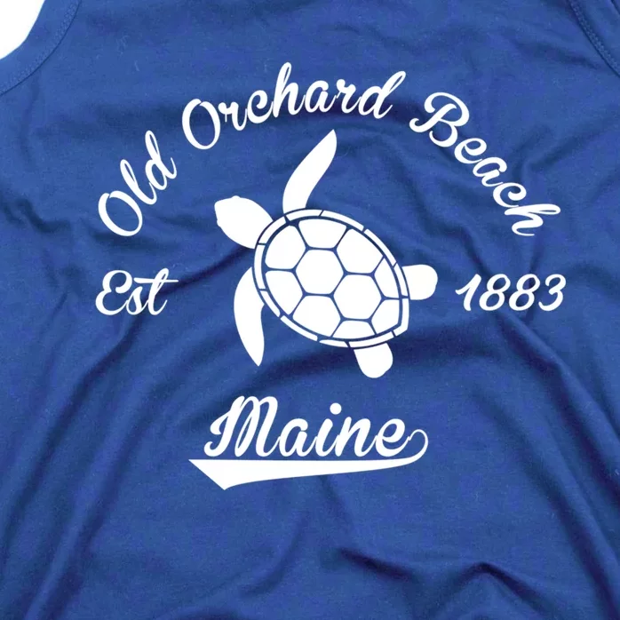 Nautical Old Orchard Beach Maine Sea Turtle Gift Tank Top