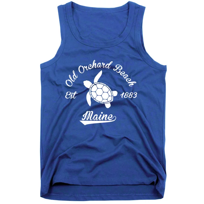 Nautical Old Orchard Beach Maine Sea Turtle Gift Tank Top