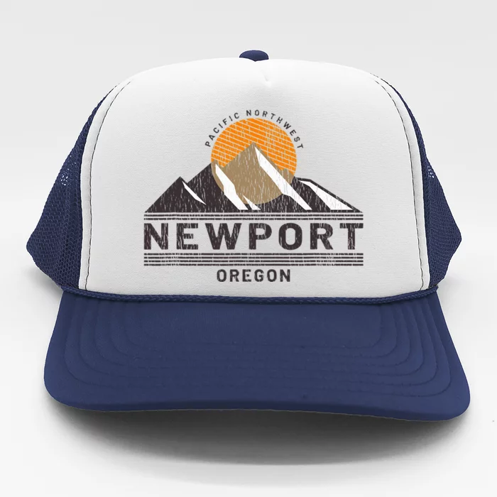 Newport Oregon Pacific Northwest Vacation Souvenir Trucker Hat