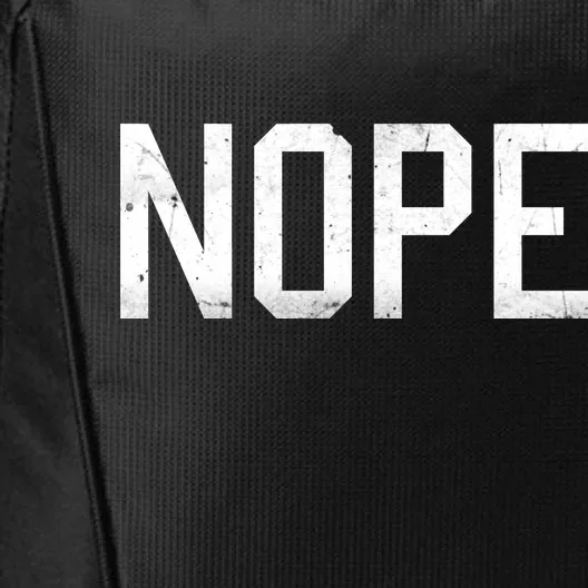 NOPE Funny Meme City Backpack