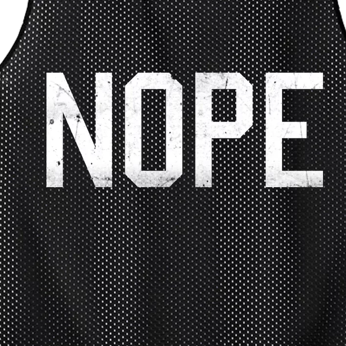 NOPE Funny Meme Mesh Reversible Basketball Jersey Tank