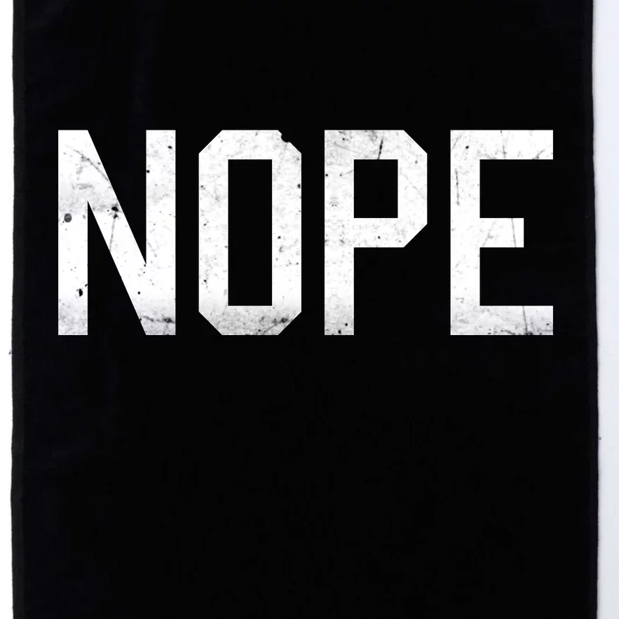 NOPE Funny Meme Platinum Collection Golf Towel