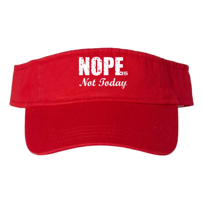 Nope Not Today Valucap Bio-Washed Visor