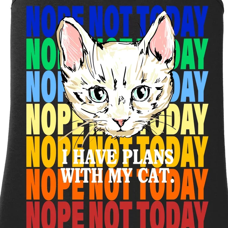 Nope Not Today I Have Plans With My Cat Ladies Essential Tank