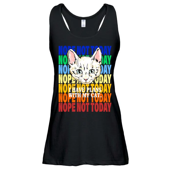 Nope Not Today I Have Plans With My Cat Ladies Essential Flowy Tank