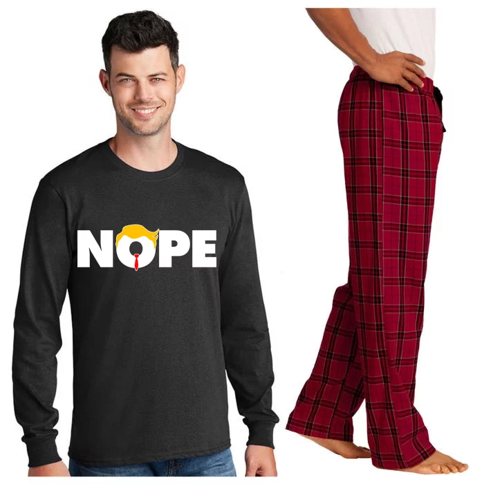 Nope To Trump Long Sleeve Pajama Set