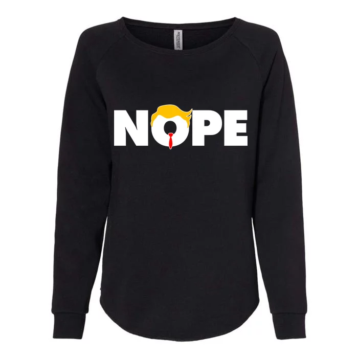 Nope To Trump Womens California Wash Sweatshirt