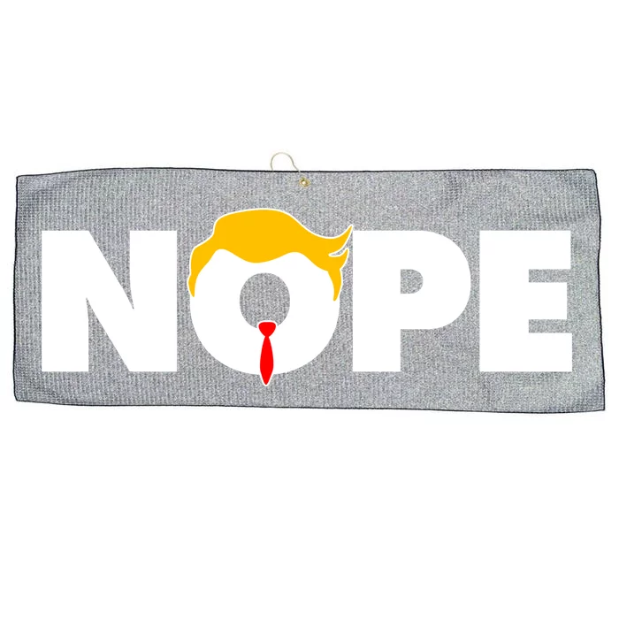 Nope To Trump Large Microfiber Waffle Golf Towel