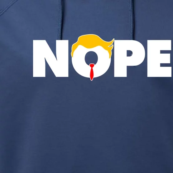 Nope To Trump Performance Fleece Hoodie