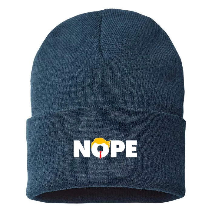 Nope To Trump Sustainable Knit Beanie