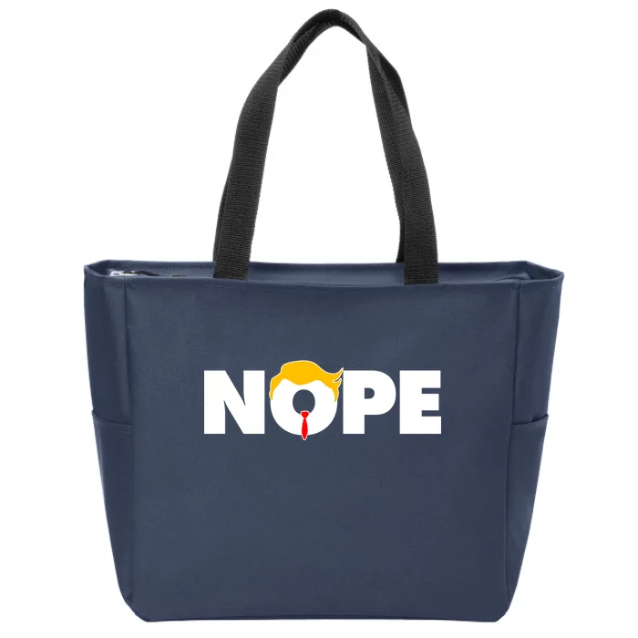 Nope To Trump Zip Tote Bag