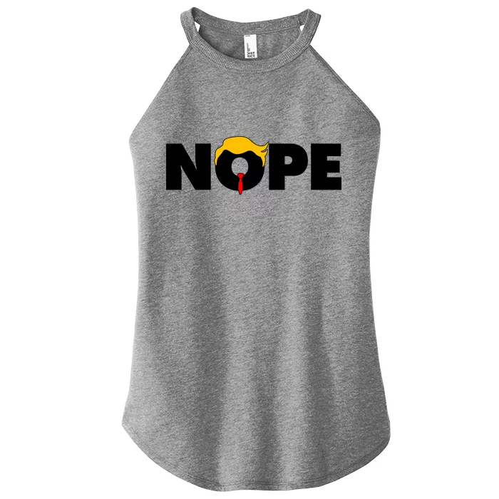 Nope To Trump Women’s Perfect Tri Rocker Tank