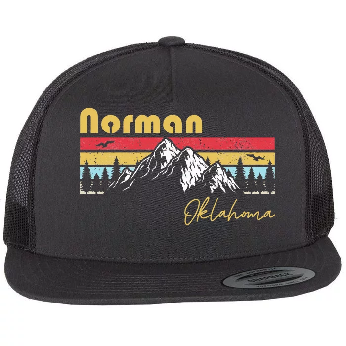 Norman Oklahoma Roots Hometown Flat Bill Trucker Hat