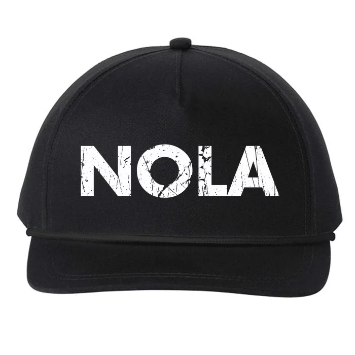 New Orleans Road Trip Gifts Vacation Quote Distressed Nola Snapback Five-Panel Rope Hat