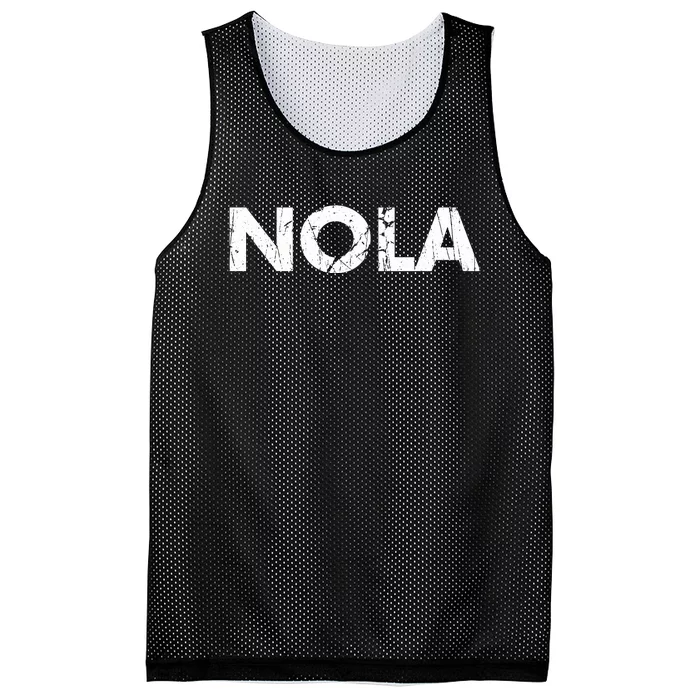 New Orleans Road Trip Gifts Vacation Quote Distressed Nola Mesh Reversible Basketball Jersey Tank