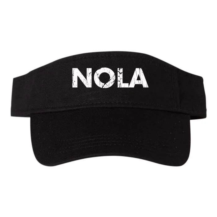 New Orleans Road Trip Gifts Vacation Quote Distressed Nola Valucap Bio-Washed Visor