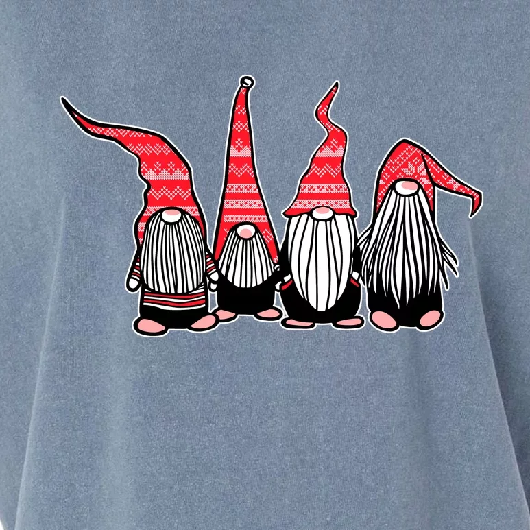 Nordic Gnomes Winter Christmas Garment-Dyed Women's Muscle Tee