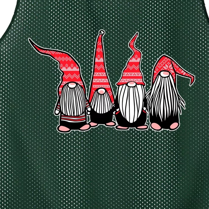 Nordic Gnomes Winter Christmas Mesh Reversible Basketball Jersey Tank