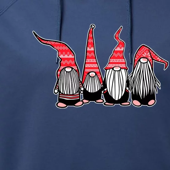 Nordic Gnomes Winter Christmas Performance Fleece Hoodie