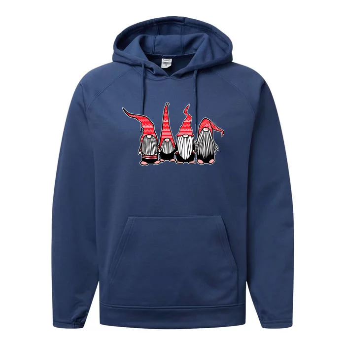 Nordic Gnomes Winter Christmas Performance Fleece Hoodie