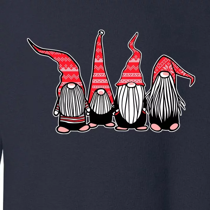 Nordic Gnomes Winter Christmas Toddler Sweatshirt