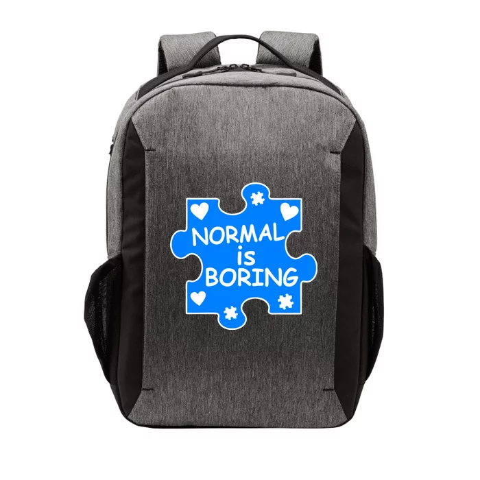 Normal Is Boring Autism Awareness Vector Backpack