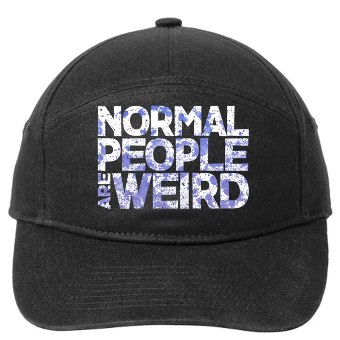 Normal People Are Weird 7-Panel Snapback Hat