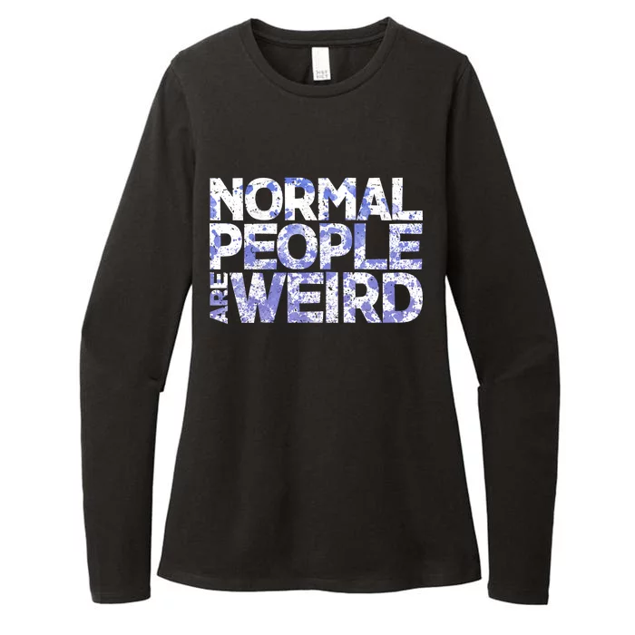 Normal People Are Weird Womens CVC Long Sleeve Shirt