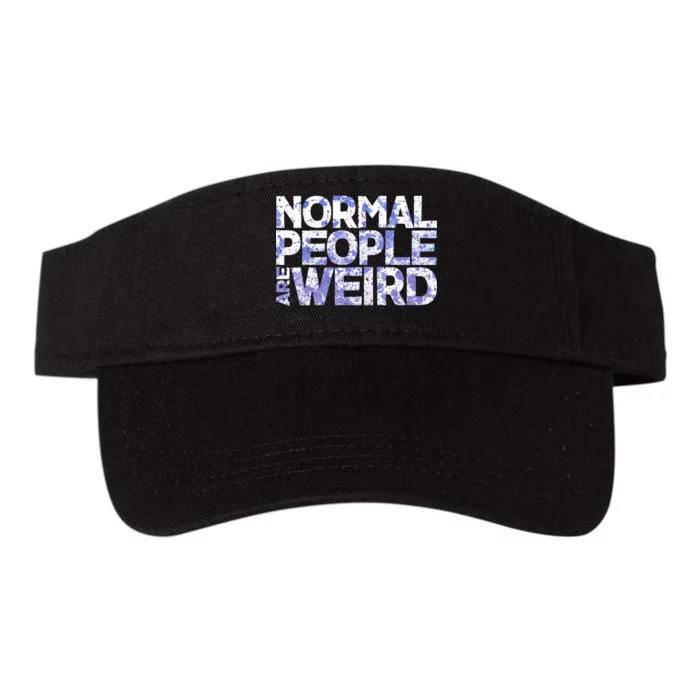 Normal People Are Weird Valucap Bio-Washed Visor