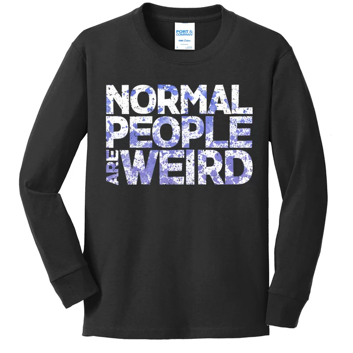 Normal People Are Weird Kids Long Sleeve Shirt