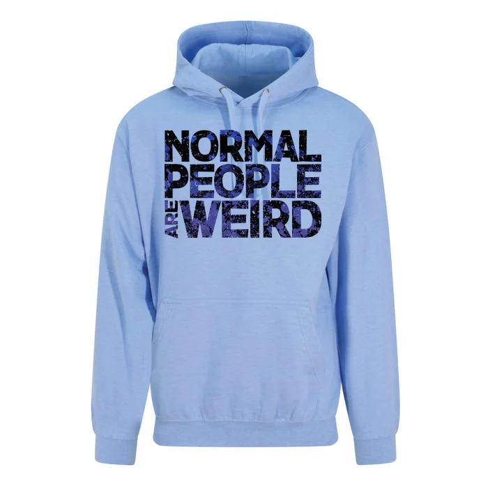 Normal People Are Weird Unisex Surf Hoodie