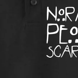 Normal People Scare Me Funny Awkward Weird Dry Zone Grid Performance Polo