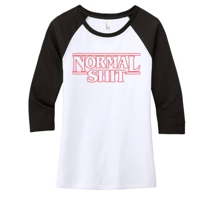 Normal Shit Women's Tri-Blend 3/4-Sleeve Raglan Shirt