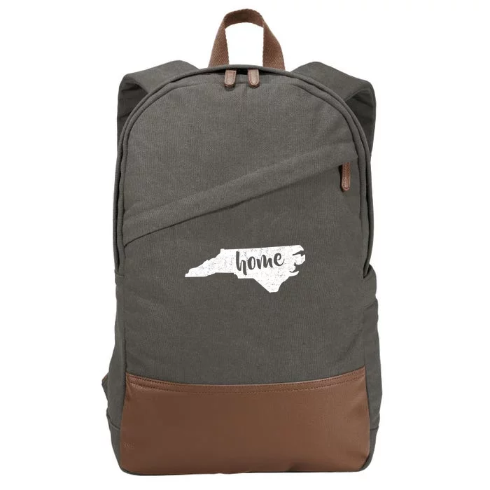 North Carolina Home State Cotton Canvas Backpack