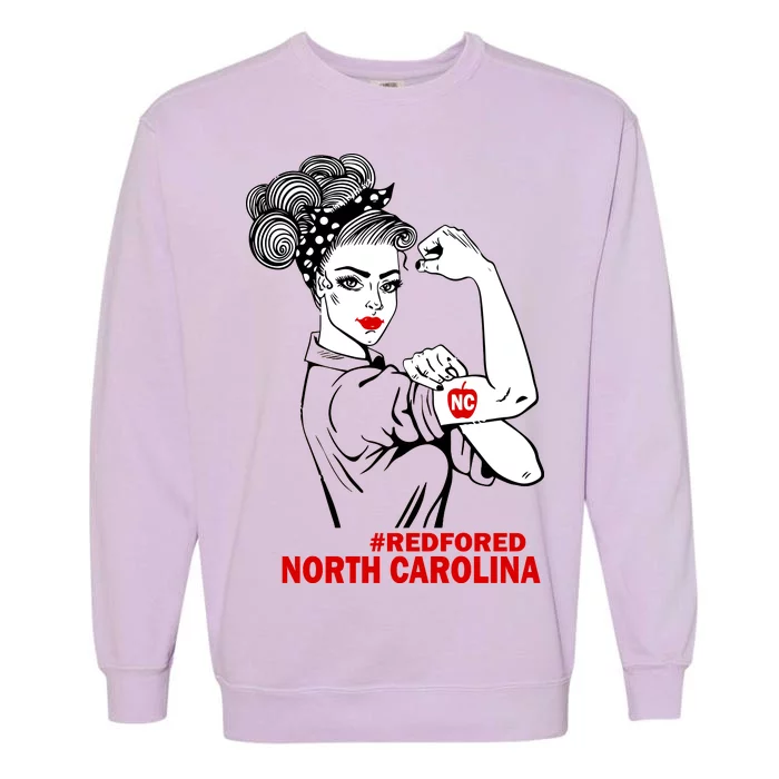 North Carolina NC Red For Ed Strong Garment-Dyed Sweatshirt