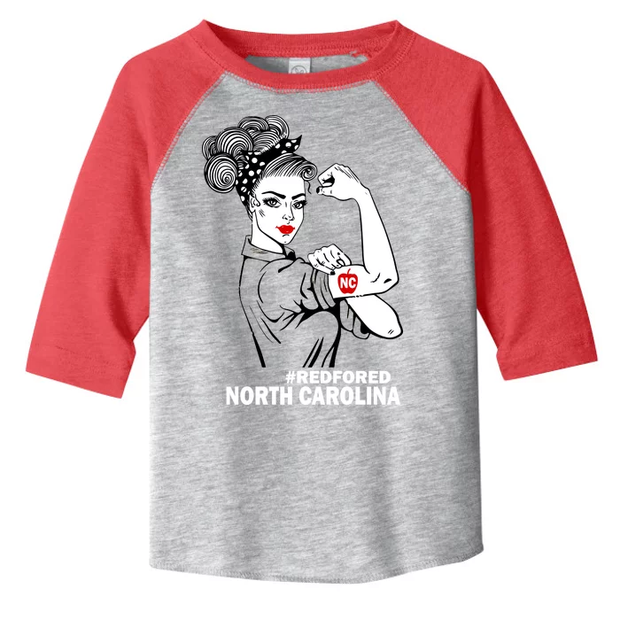 North Carolina NC Red For Ed Strong Toddler Fine Jersey T-Shirt